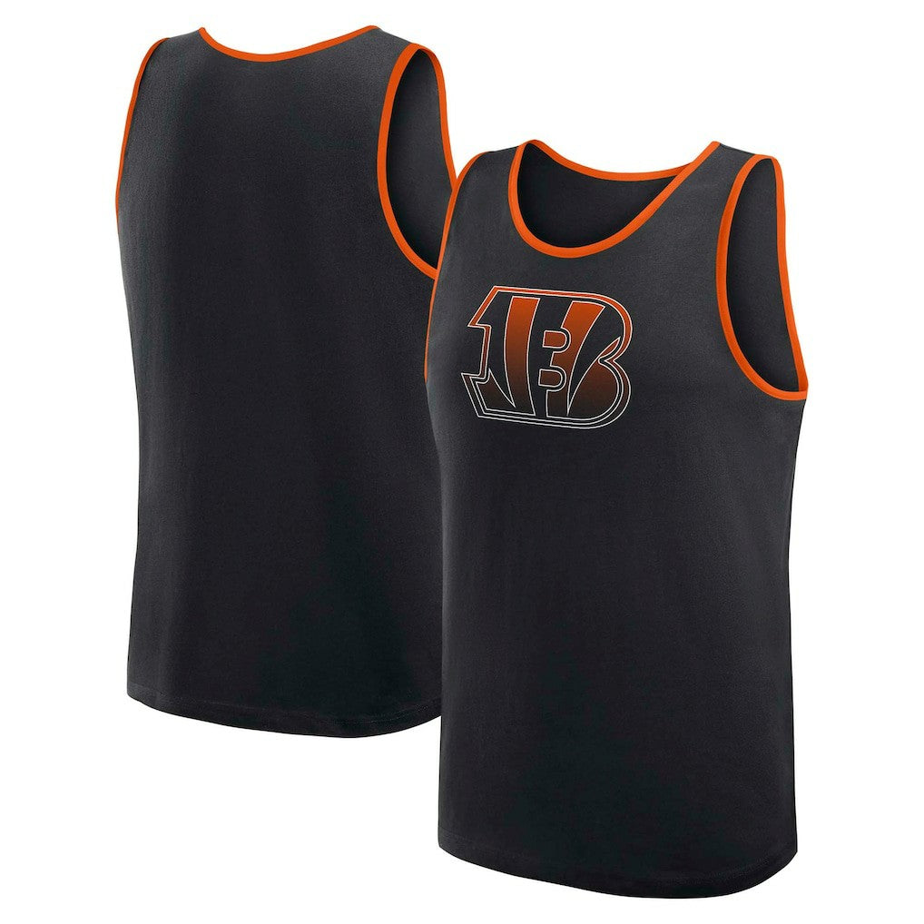 Cincinnati Bengals Logo Athletic Unmatched Success Tank Top - Black Tops
