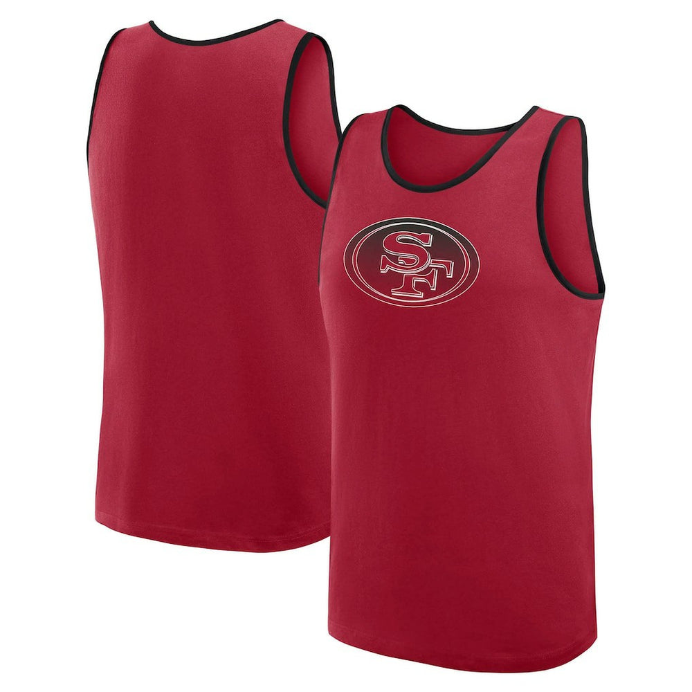 San Francisco 49ers Logo Athletic Unmatched Success Tank Top - Scarlet Tops