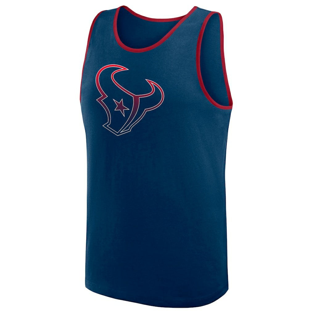 Houston Texans Logo Athletic Unmatched Success Tank Top - Navy Tops