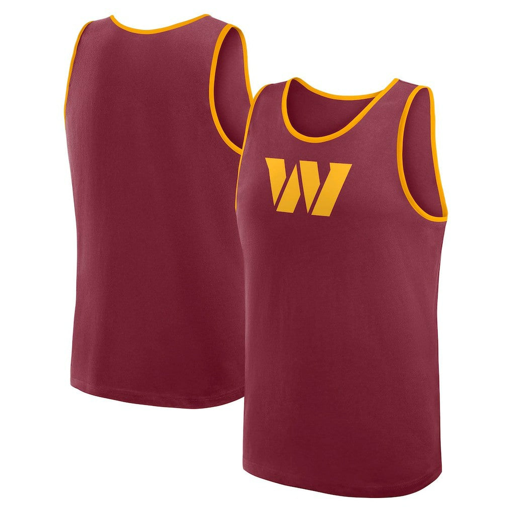 Washington Commanders Logo Athletic Unmatched Success Tank Top - Burgundy Tops