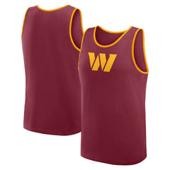 Washington Commanders Logo Athletic Unmatched Success Tank Top - Burgundy Tops