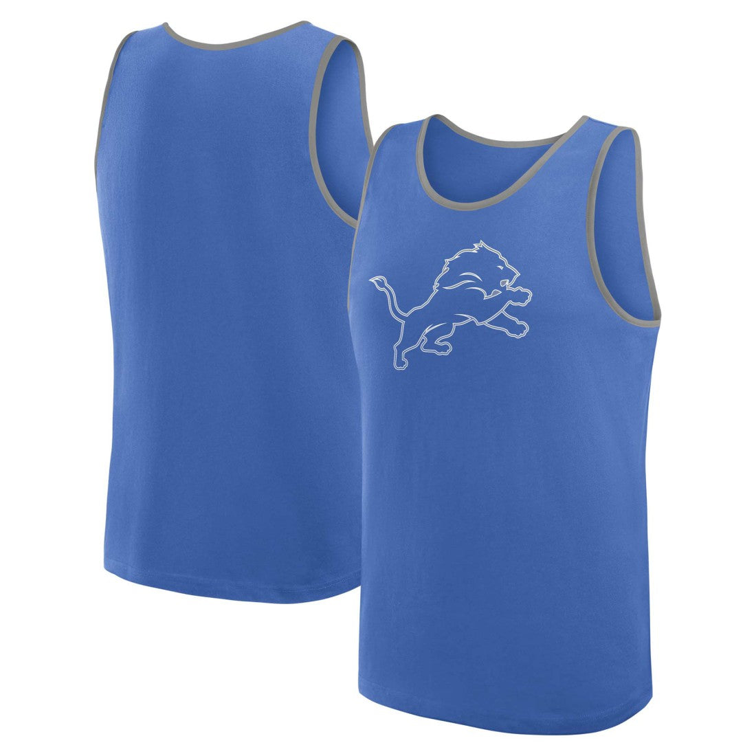 Detroit Lions Logo Athletic Unmatched Success Tank Top - Blue Tops