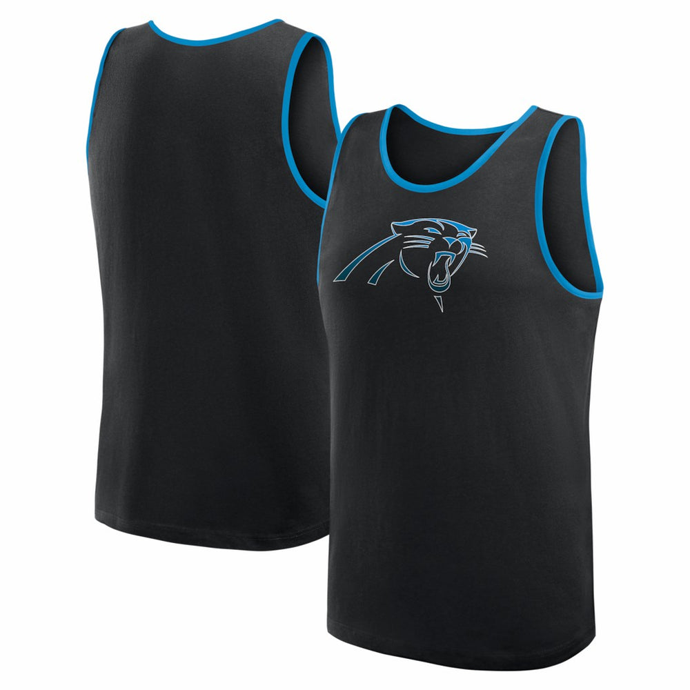 Carolina Panthers Logo Athletic Unmatched Success Tank Top - Black Tops
