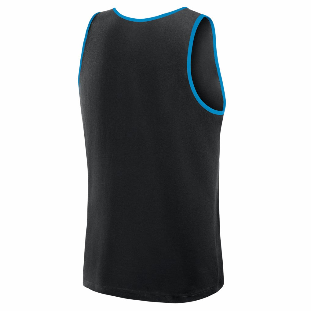 Carolina Panthers Logo Athletic Unmatched Success Tank Top - Black Tops