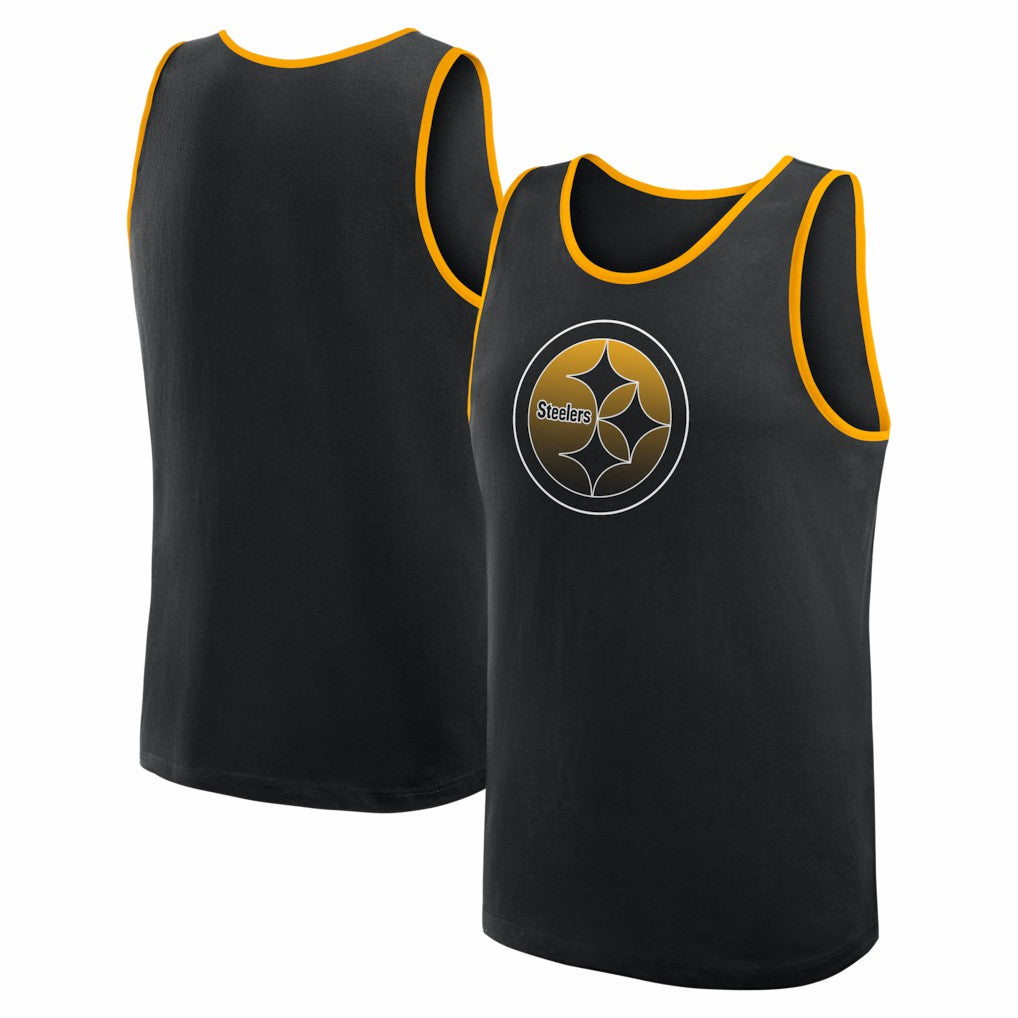 Pittsburgh Steelers Logo Athletic Unmatched Success Tank Top - Black Tops