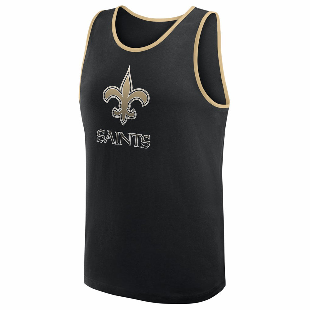New Orleans Saints Logo Athletic Unmatched Success Tank Top - Black Tops