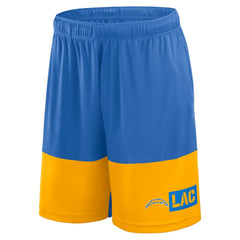 Los Angeles Chargers Logo Athletic Best of the Best Shorts - Powder Blue Shorts