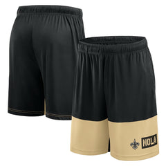 New Orleans Saints Logo Athletic Best of the Best Shorts - Black Shorts