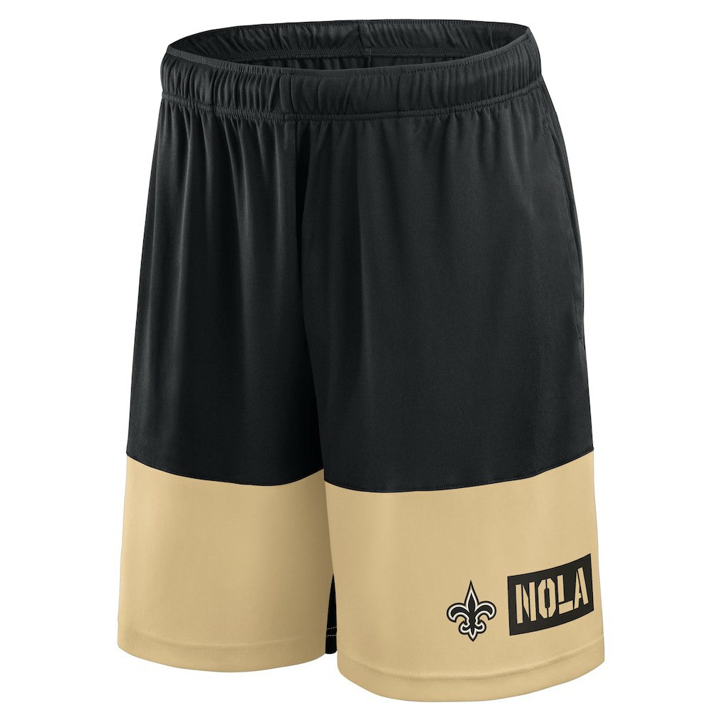 New Orleans Saints Logo Athletic Best of the Best Shorts - Black Shorts