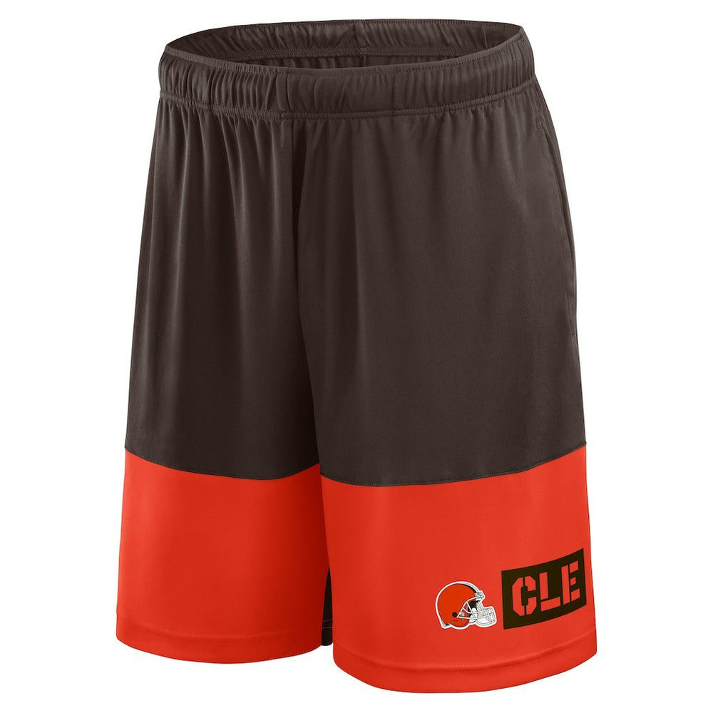 Cleveland Browns Logo Athletic Best of the Best Shorts - Brown Shorts