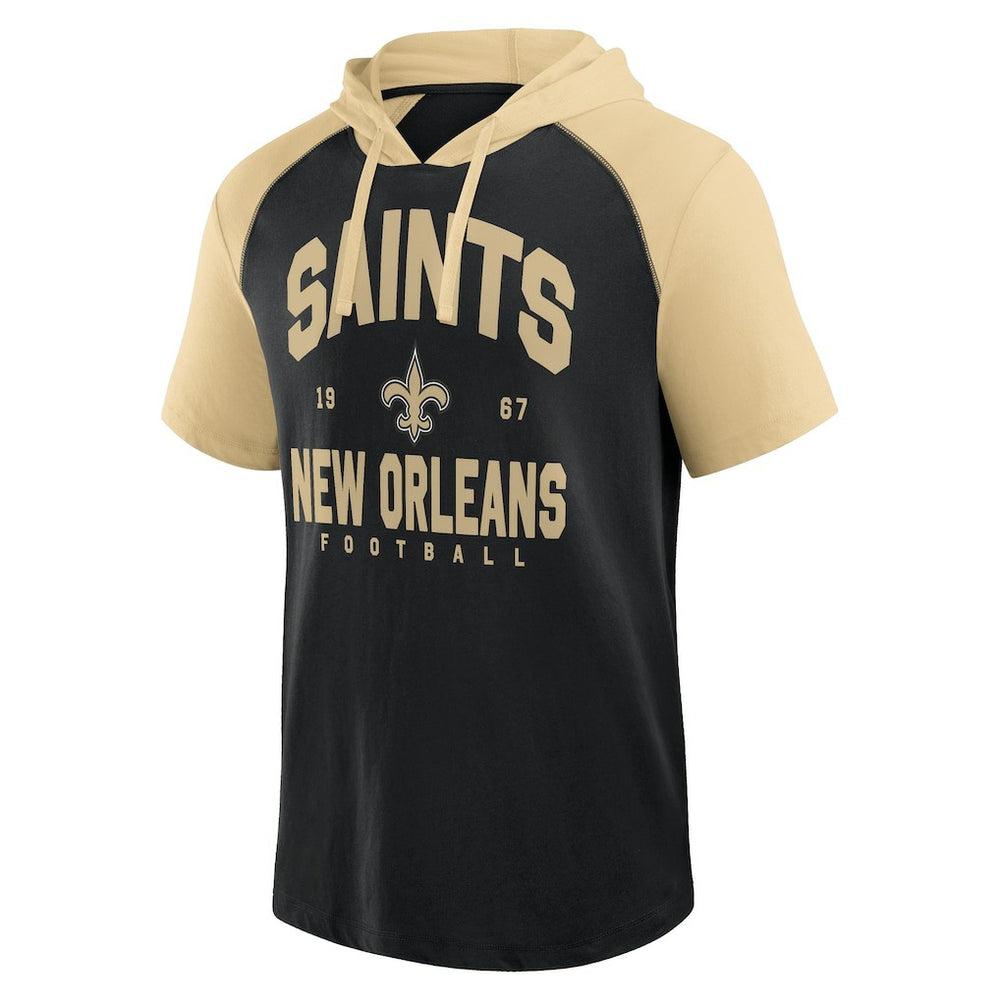 New Orleans Saints Logo Athletic Prime Hoodie T-Shirt - Black Hoodies