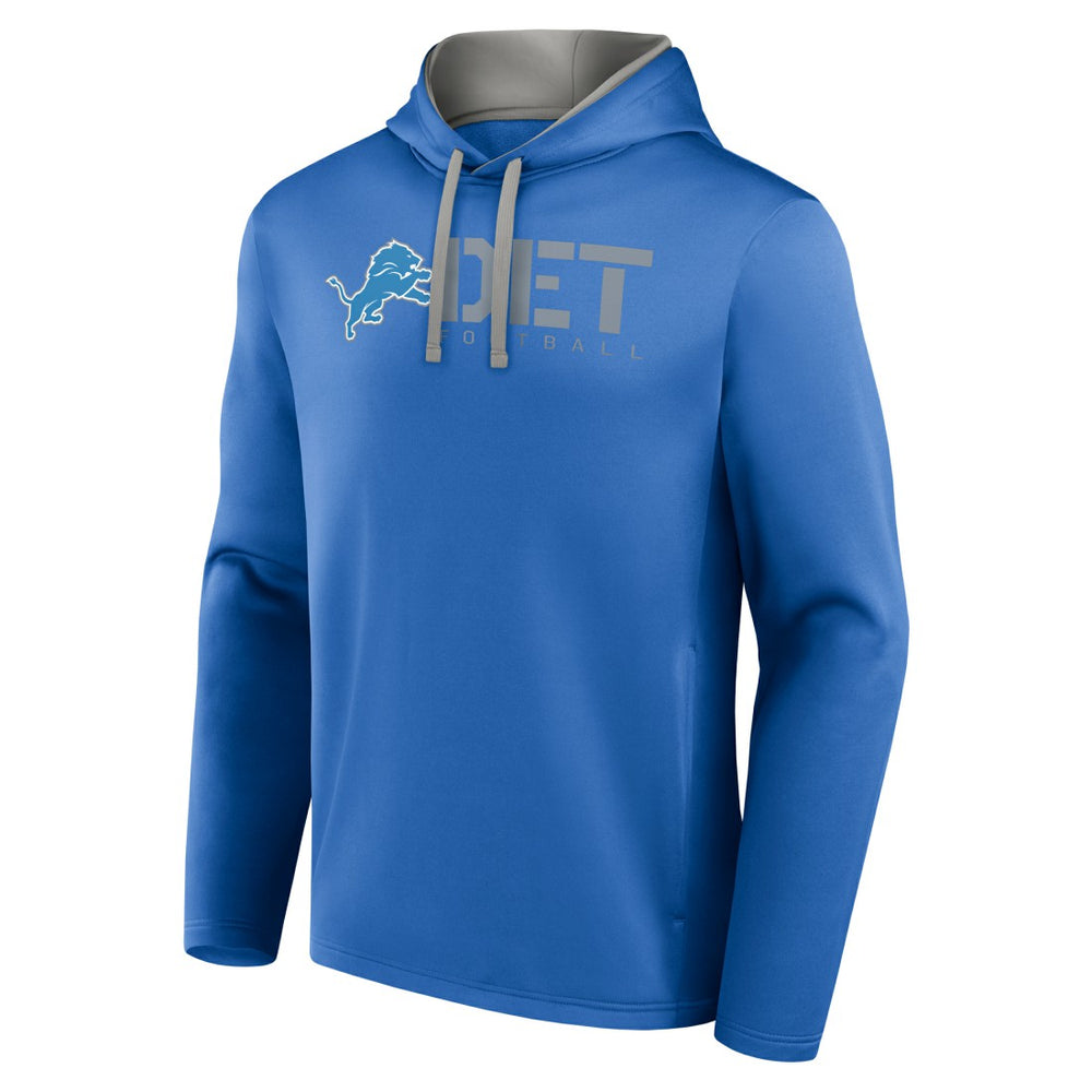Detroit Lions Logo Athletic Head Start Pullover Hoodie - Blue Hoodies