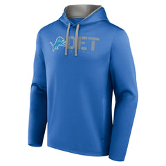 Detroit Lions Logo Athletic Head Start Pullover Hoodie - Blue Hoodies