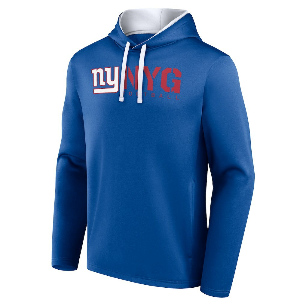 New York Giants Logo Athletic Head Start Pullover Hoodie - Royal Hoodies