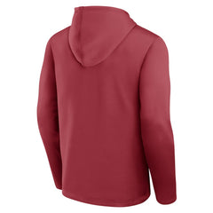 Arizona Cardinals Logo Athletic Head Start Pullover Hoodie - Cardinal Hoodies
