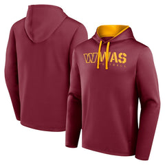 Washington Commanders Logo Athletic Head Start Pullover Hoodie - Burgundy Hoodies