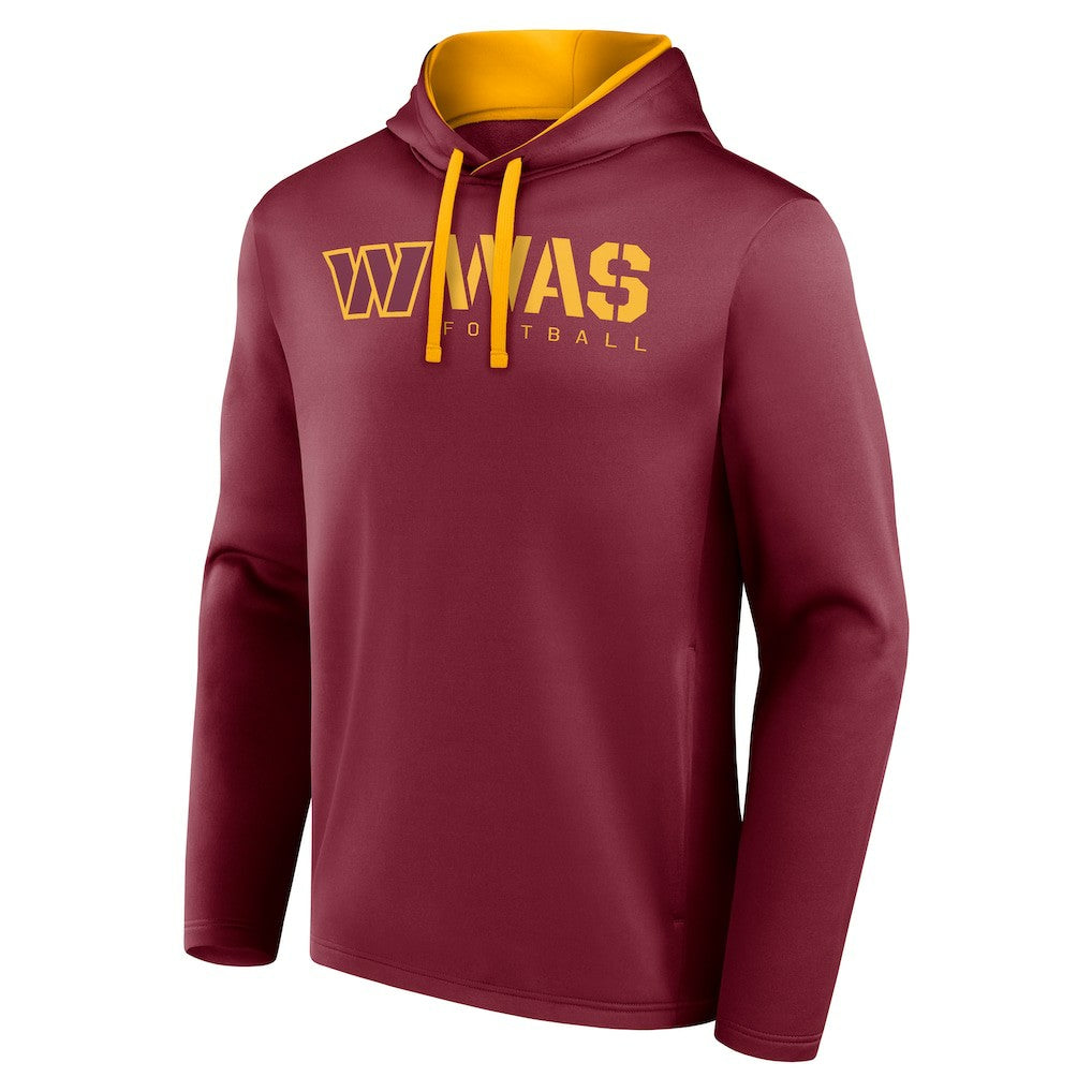 Washington Commanders Logo Athletic Head Start Pullover Hoodie - Burgundy Hoodies