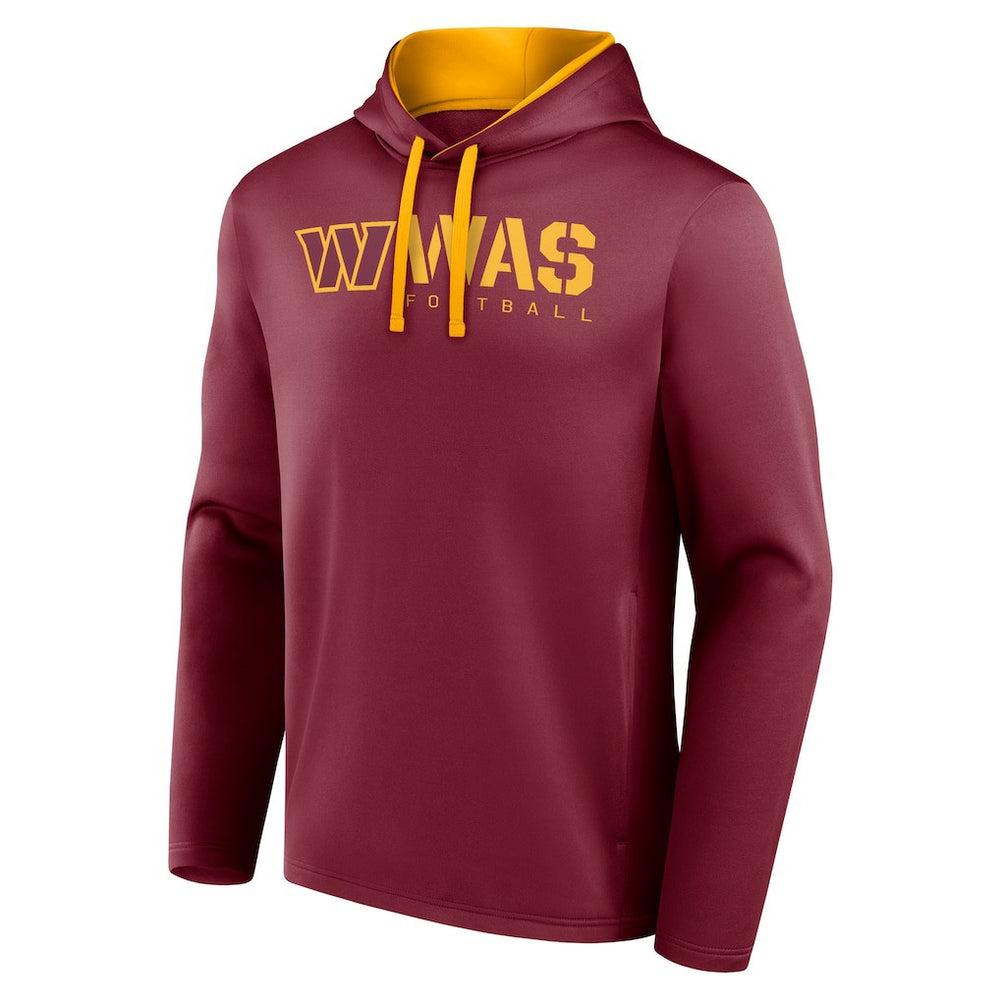 Washington Commanders Logo Athletic Head Start Pullover Hoodie - Burgundy Hoodies