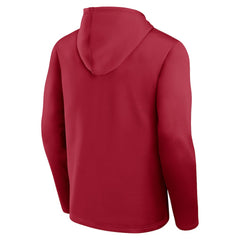San Francisco 49ers Logo Athletic Head Start Pullover Hoodie - Scarlet Hoodies