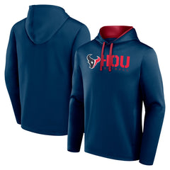 Houston Texans Logo Athletic Head Start Pullover Hoodie - Navy Hoodies