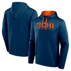 Chicago Bears Logo Athletic Head Start Pullover Hoodie - Navy Hoodies