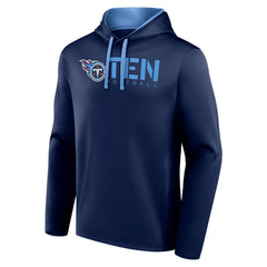 Tennessee Titans Logo Athletic Head Start Pullover Hoodie - Navy Hoodies