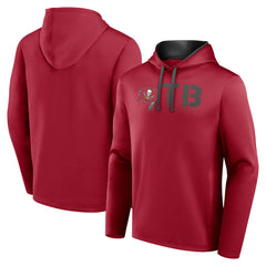 Tampa Bay Buccaneers Logo Athletic Head Start Pullover Hoodie - Red Hoodies