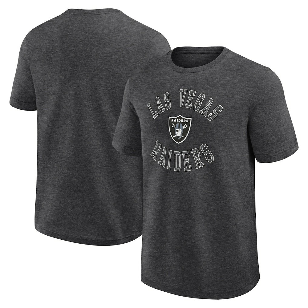 Las Vegas Raiders Logo Athletic Success T-Shirt - Heather Charcoal T-shirts