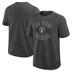Las Vegas Raiders Logo Athletic Success T-Shirt - Heather Charcoal T-shirts