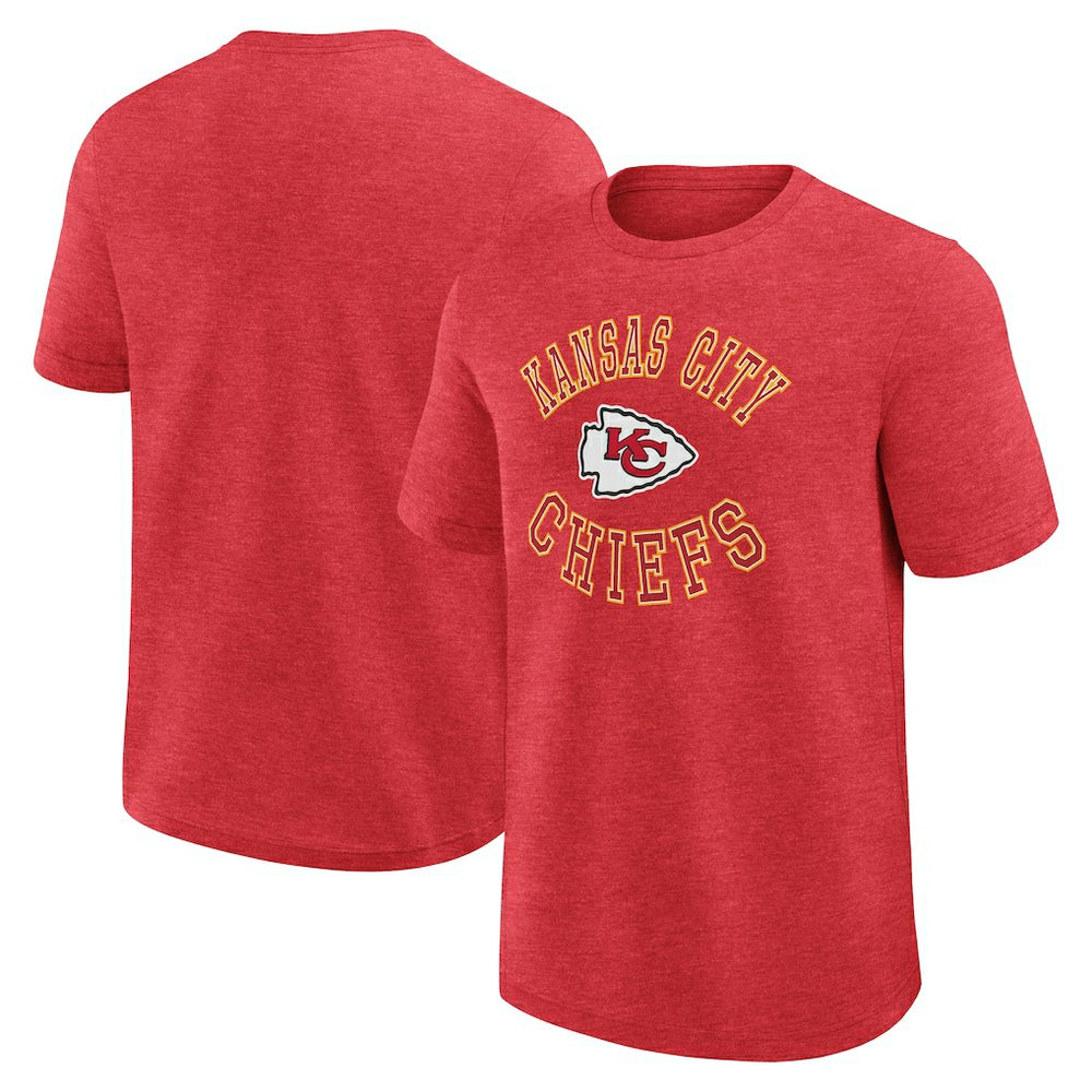 Kansas City Chiefs Logo Athletic Success T-Shirt - Heather Red T-shirts