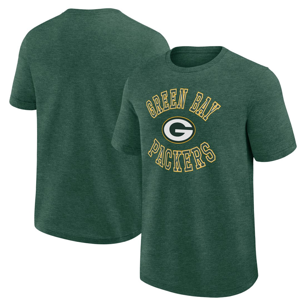 Green Bay Packers Logo Athletic Success T-Shirt - Heather Green T-shirts