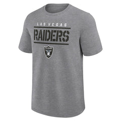 Las Vegas Raiders Logo Athletic Top Notch T-Shirt - Heather Gray T-shirts