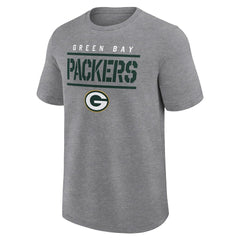 Green Bay Packers Logo Athletic Top Notch T-Shirt - Heather Gray T-shirts