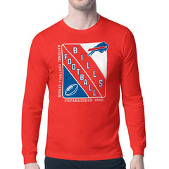 Buffalo Bills Starter Shield Logo Long Sleeve T-Shirt - Red T-shirts