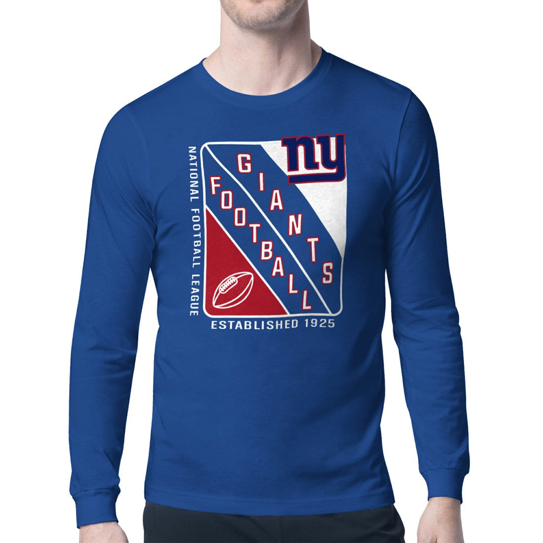New York Giants Starter Shield Logo Long Sleeve T-Shirt - Royal T-shirts