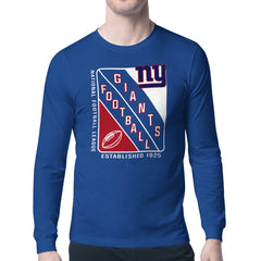 New York Giants Starter Shield Logo Long Sleeve T-Shirt - Royal T-shirts