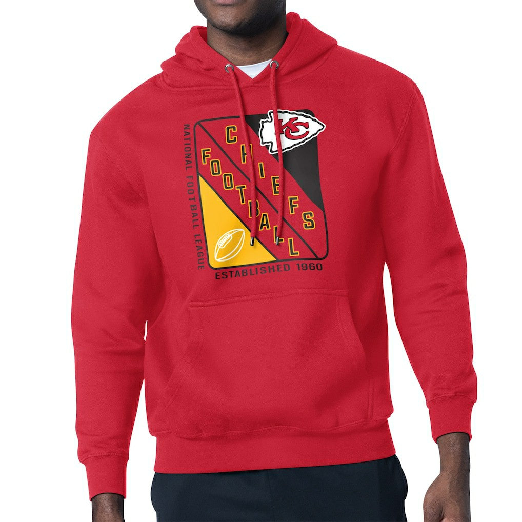 Kansas City Chiefs Starter Shield Logo Pullover Hoodie - Red Hoodies