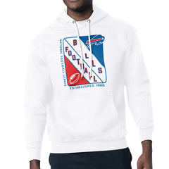 Buffalo Bills Starter Shield Logo Pullover Hoodie - White Hoodies