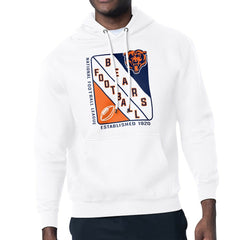 Chicago Bears Starter Shield Logo Pullover Hoodie - White Hoodies