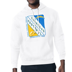 Los Angeles Chargers Starter Shield Logo Pullover Hoodie - White Hoodies