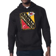 Kansas City Chiefs Starter Shield Logo Pullover Hoodie - Black Hoodies