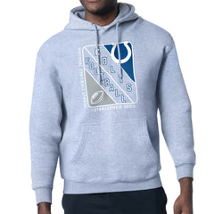 Indianapolis Colts Starter Shield Logo Pullover Hoodie - Heather Gray Hoodies