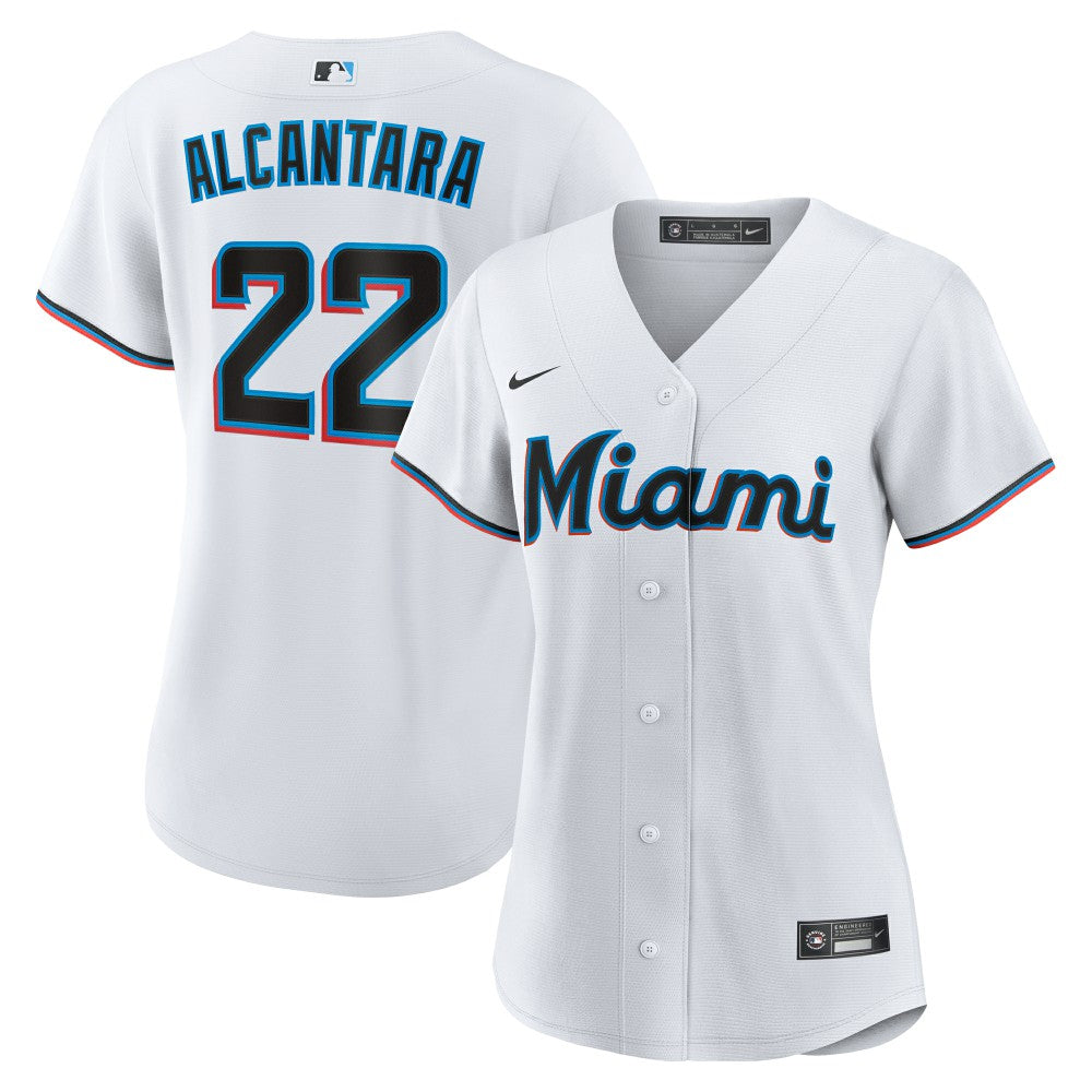 Sandy Alcantara Miami Marlins Nike Women's Home Replica Player Jersey - White Jerseys