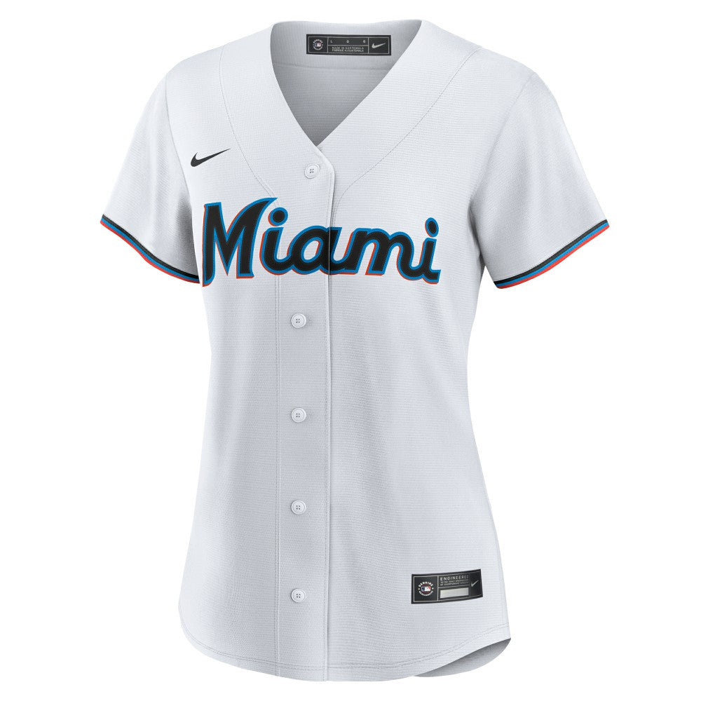 Sandy Alcantara Miami Marlins Nike Women's Home Replica Player Jersey - White Jerseys