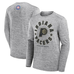 Indiana Pacers NBA Hoops for Troops Long Sleeve T-Shirt Heather Gray - Fanatics