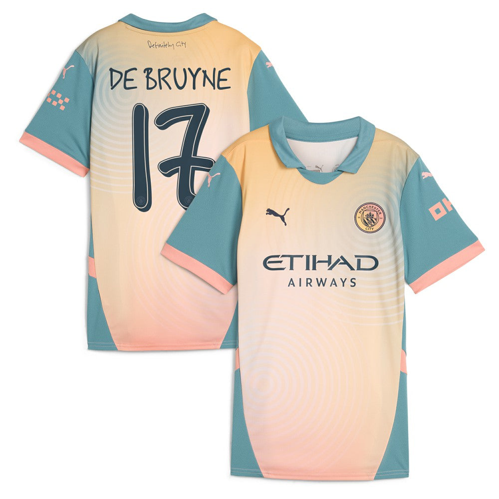 Kevin De Bruyne Manchester City Women's 2024/25 Fourth Replica Player Jersey Blue - Puma