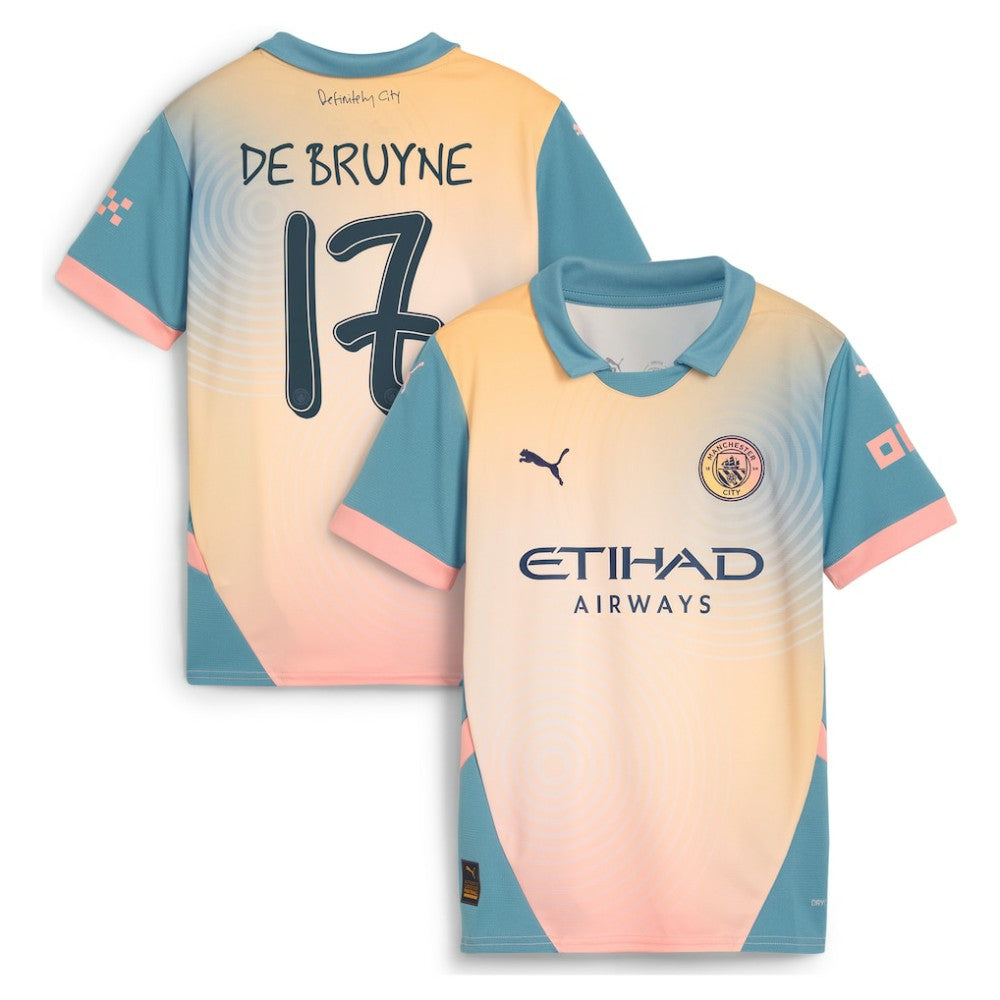 Kevin De Bruyne Manchester City Youth 2024/25 Fourth Replica Player Jersey Blue - Puma sale