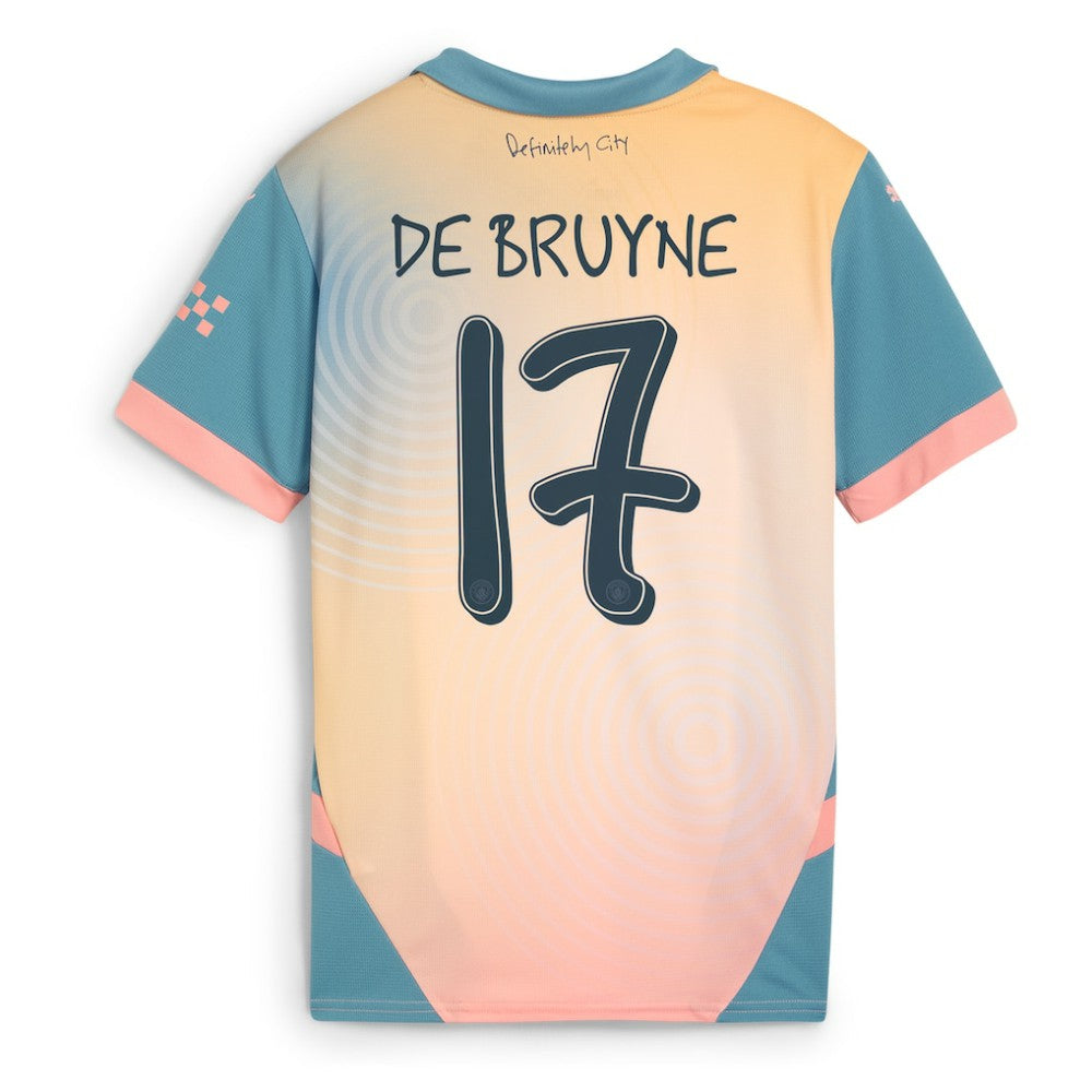 Kevin De Bruyne Manchester City Youth 2024/25 Fourth Replica Player Jersey Blue - Puma sale
