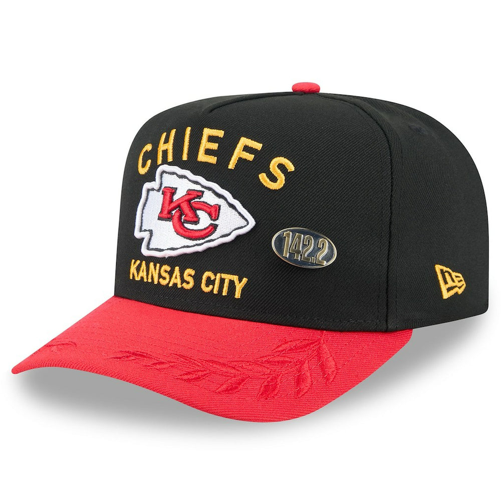 Kansas City Chiefs New Era 2025 NFL Draft On Stage A-Frame 59FIFTY Fitted Hat - Black/Red Hats