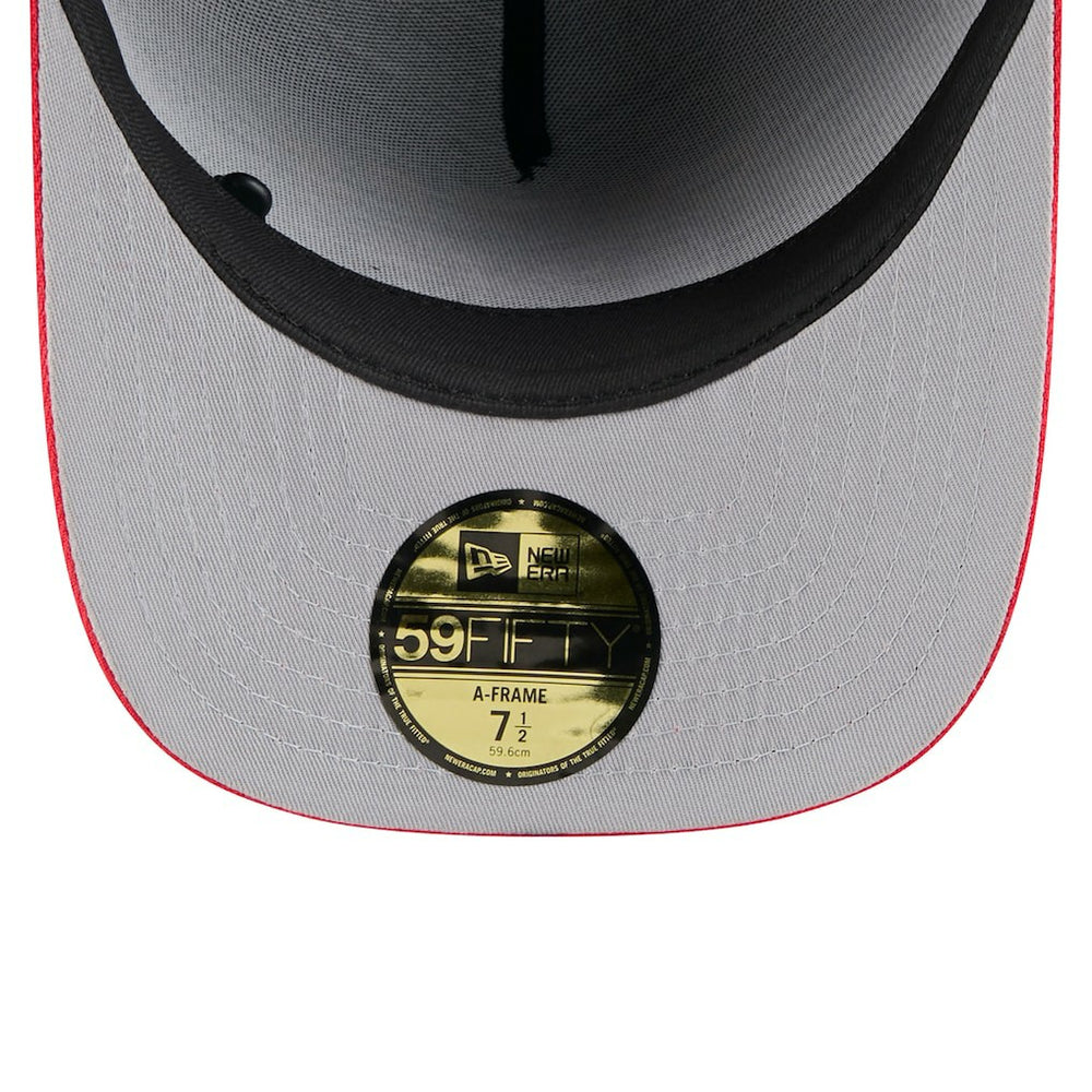 Kansas City Chiefs New Era 2025 NFL Draft On Stage A-Frame 59FIFTY Fitted Hat - Black/Red Hats